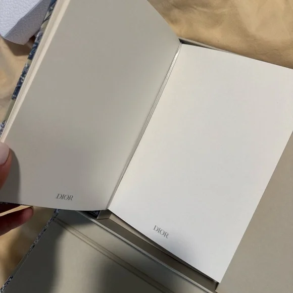 Dior Blue and Cream Women's Accessory Set - Picture 3 of 5